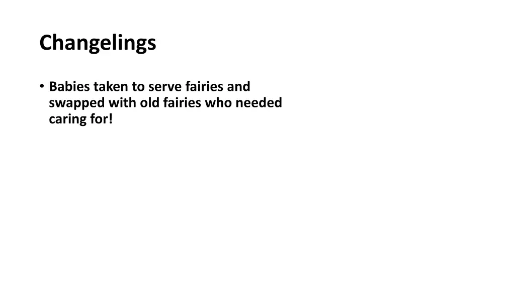 changelings