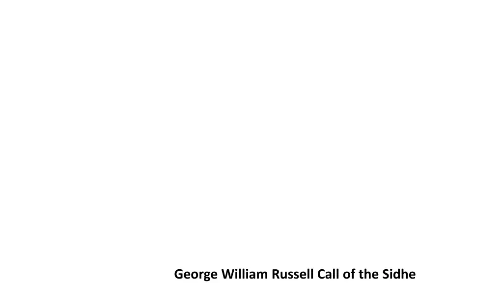 george william russell call of the sidhe
