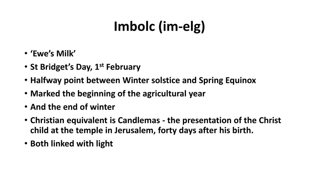 imbolc im elg