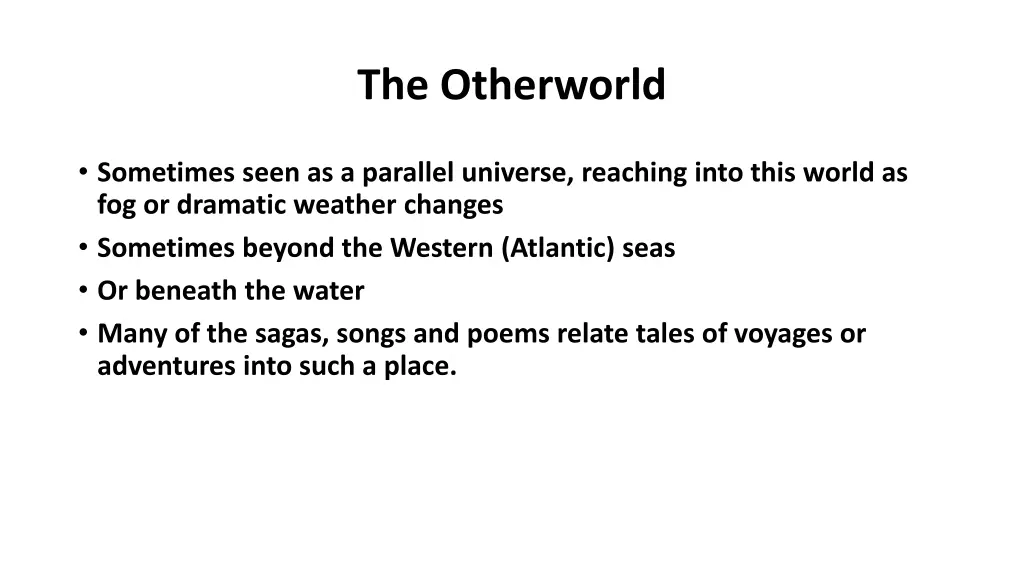 the otherworld