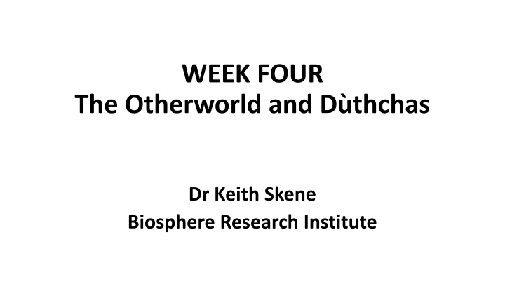 week four