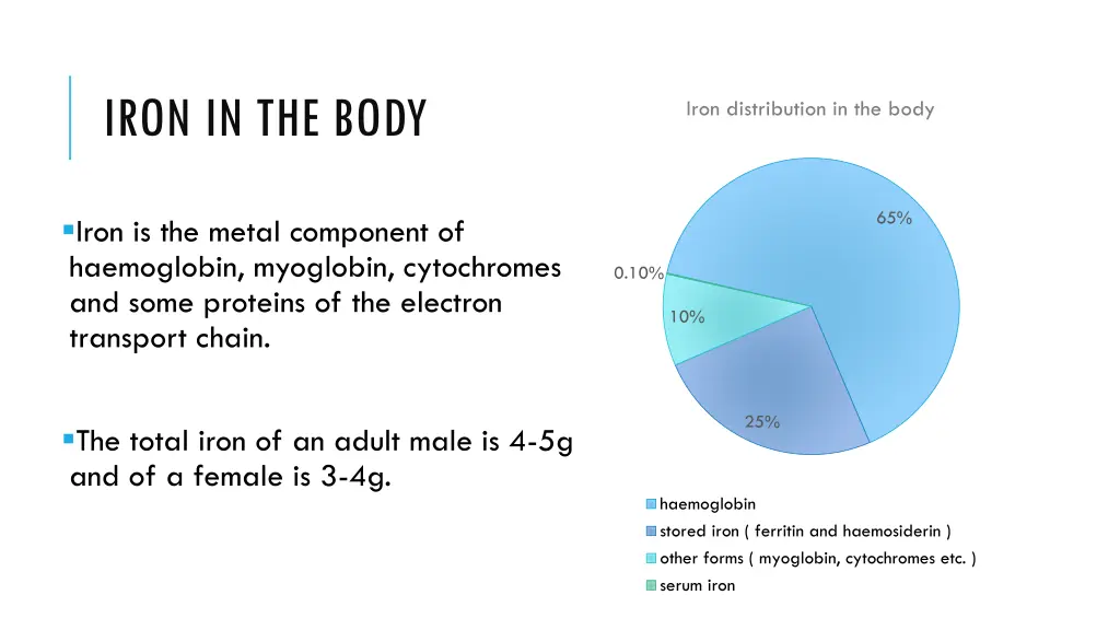 iron in the body