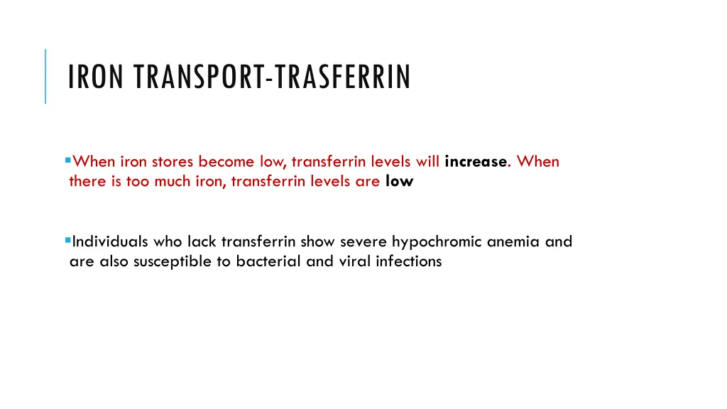 iron transport trasferrin 1