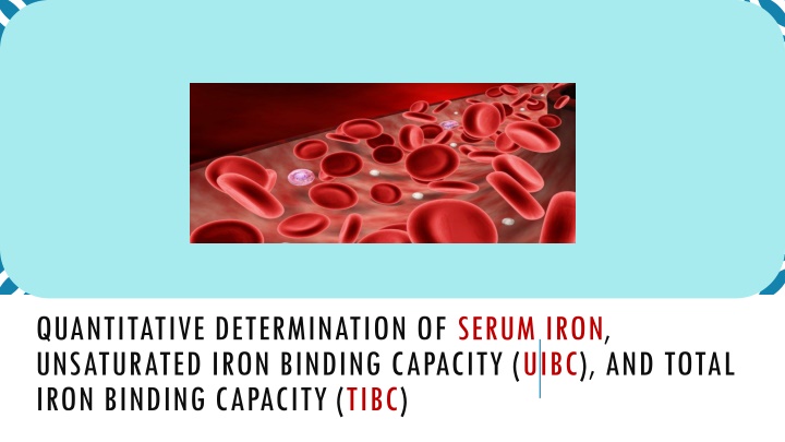 quantitative determination of serum iron