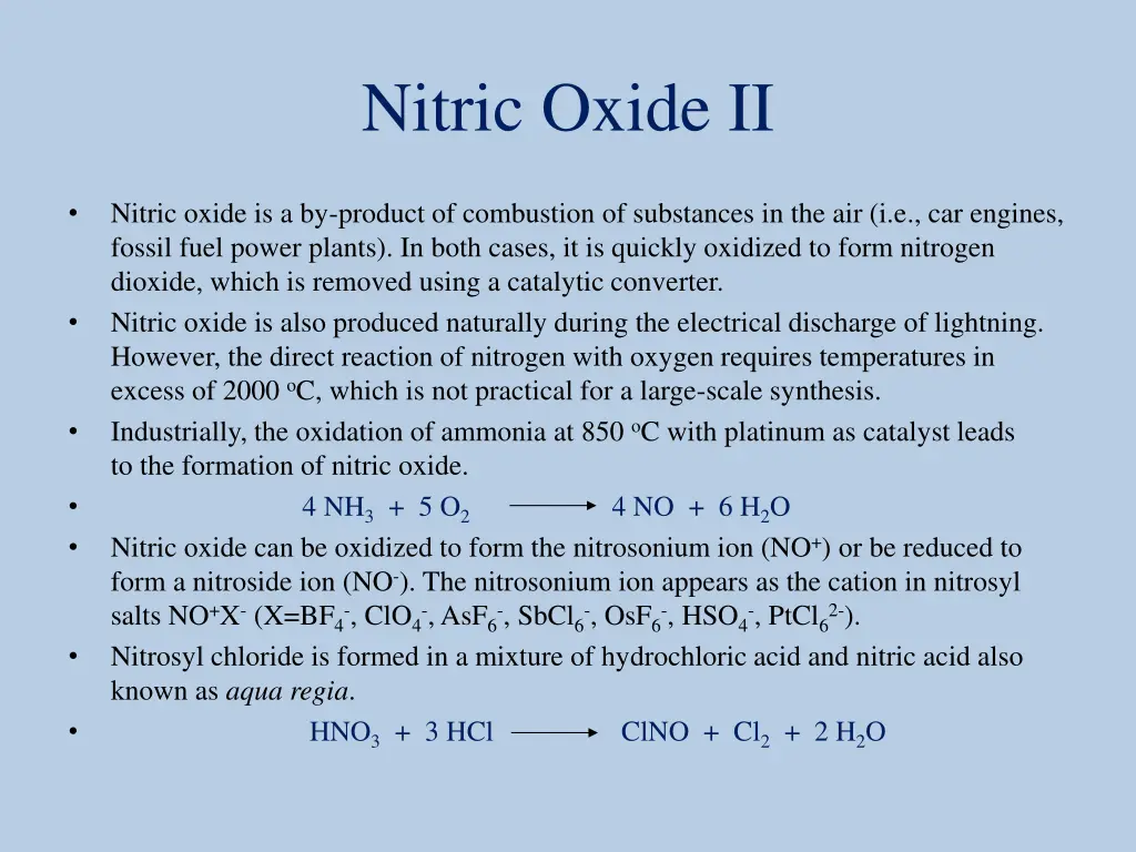 nitric oxide ii