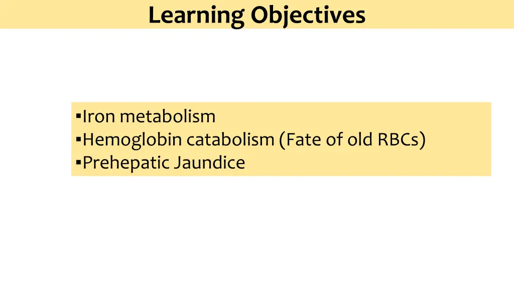 learning objectives