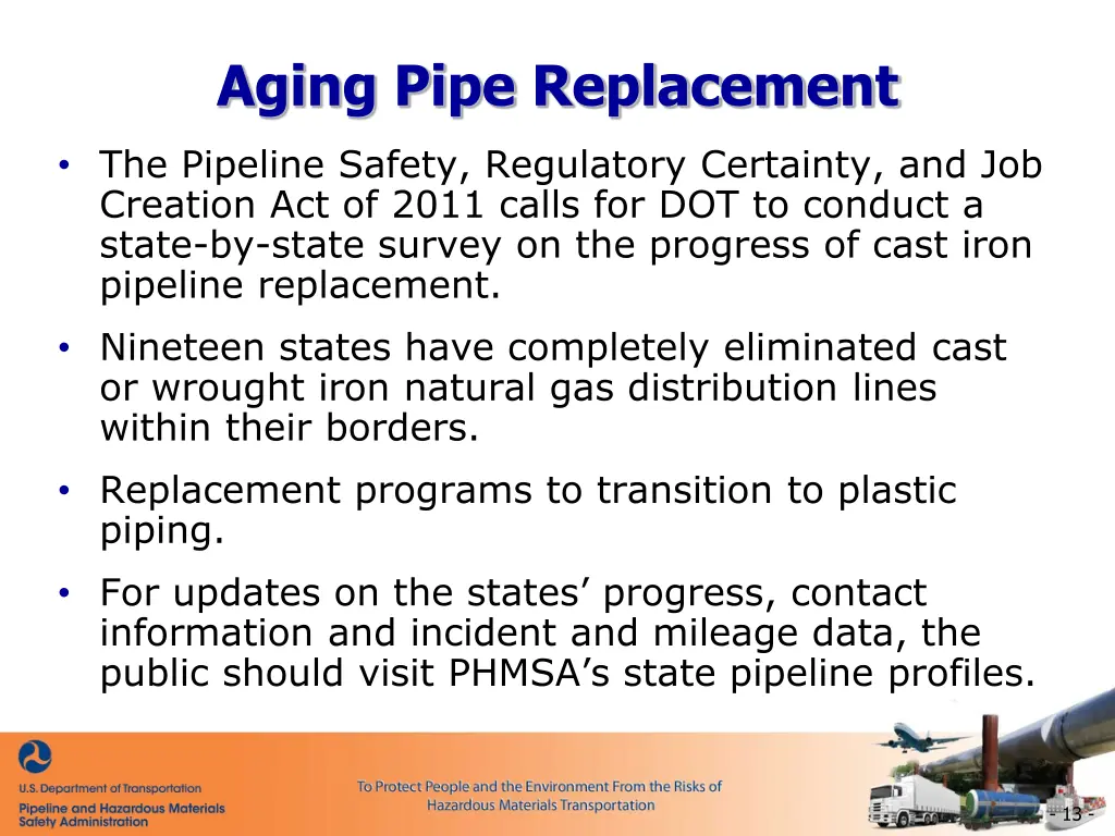 aging pipe replacement