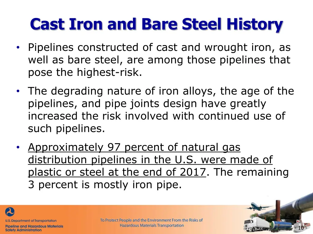 cast iron and bare steel history