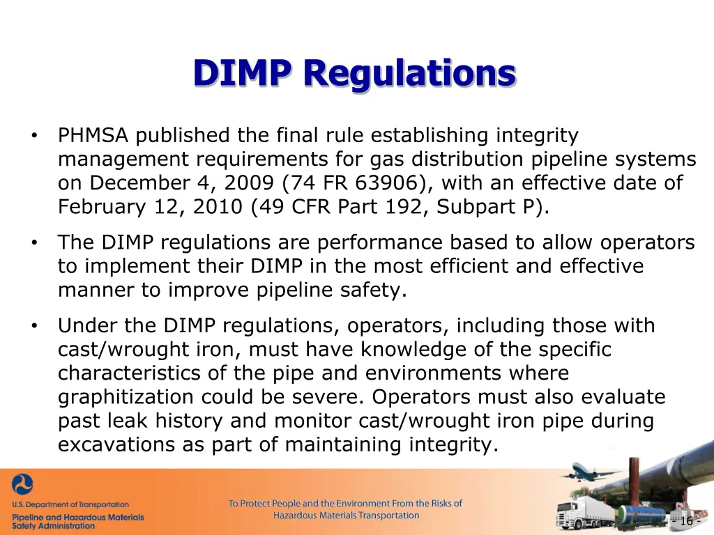 dimp regulations