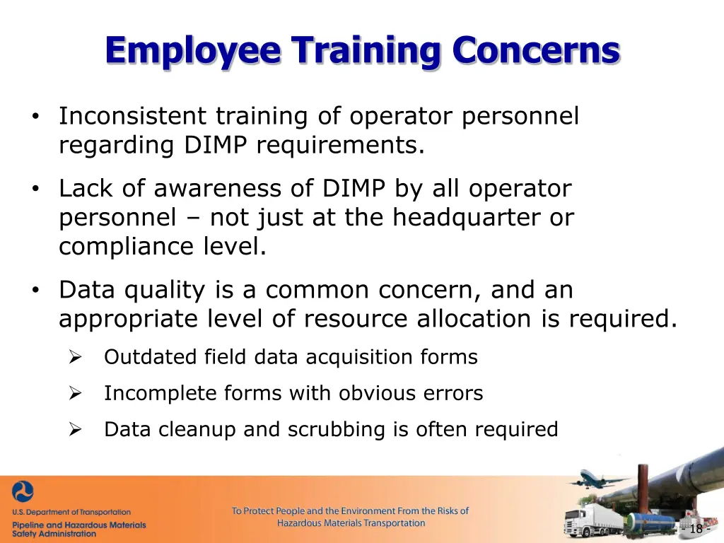 employee training concerns