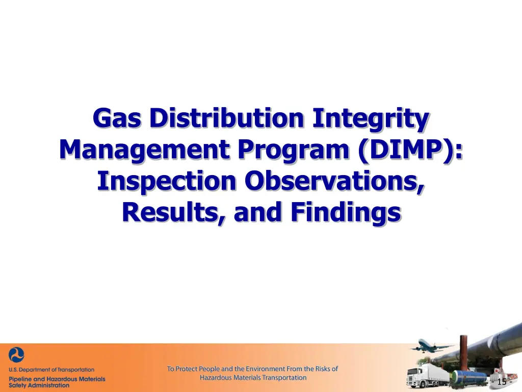 gas distribution integrity management program