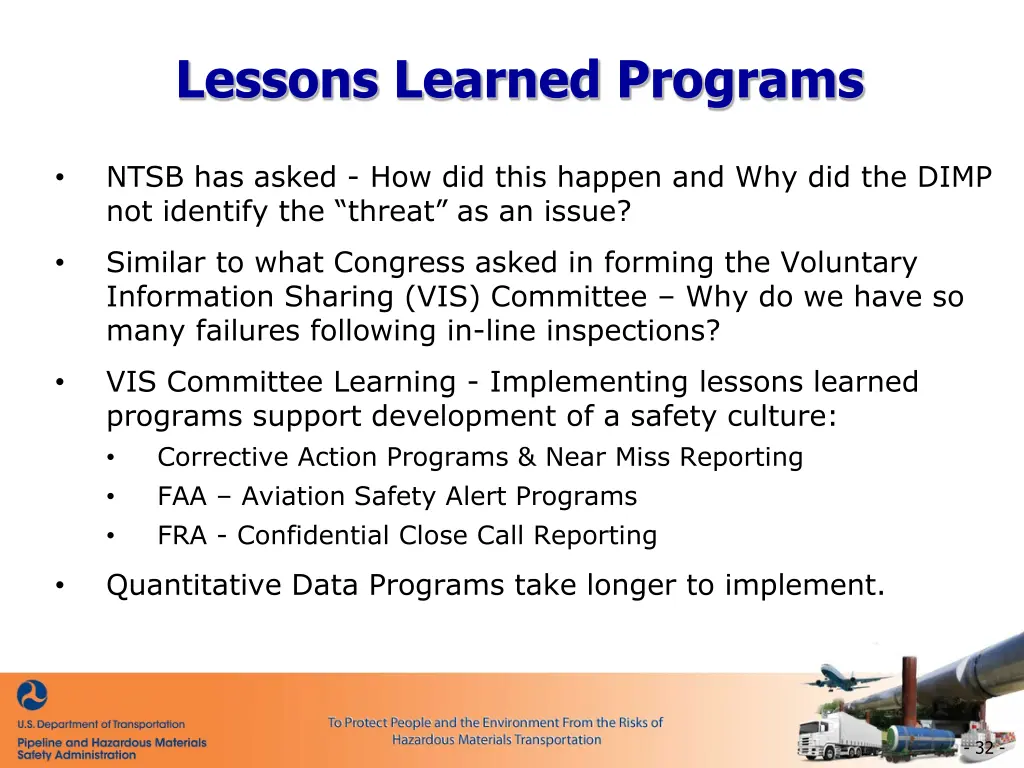 lessons learned programs