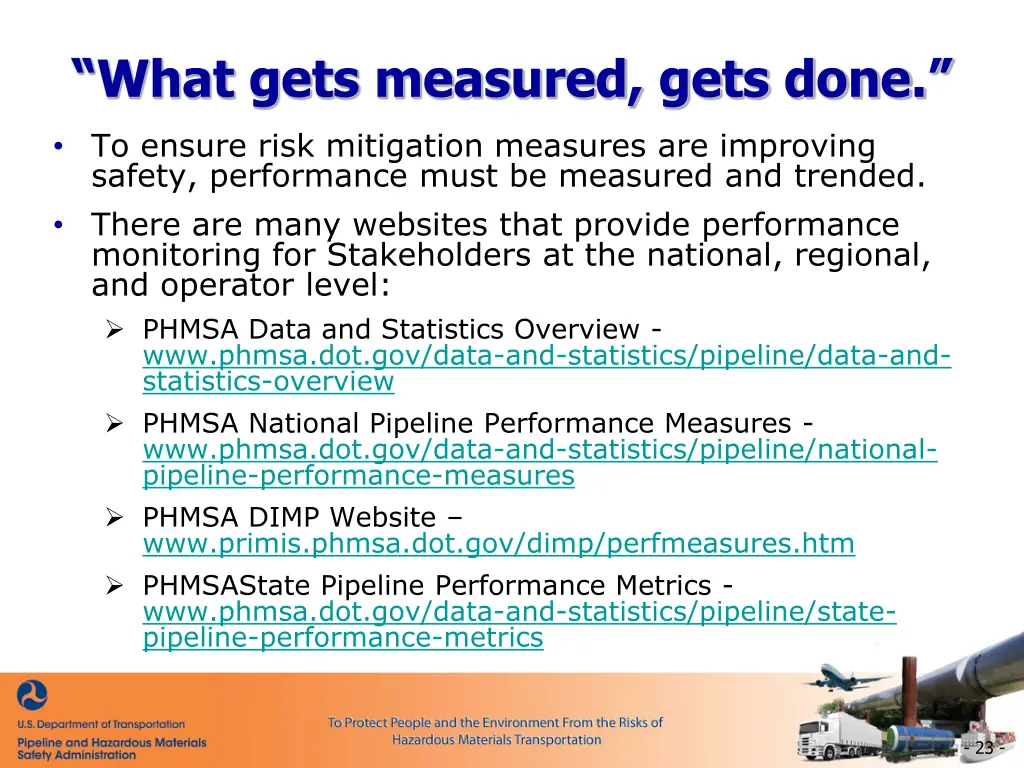what gets measured gets done