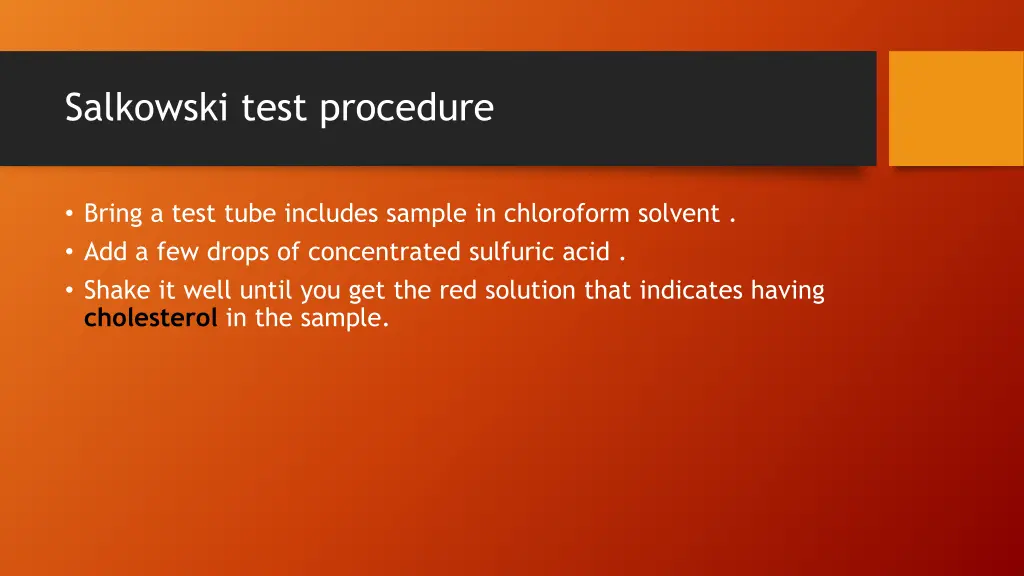 salkowski test procedure