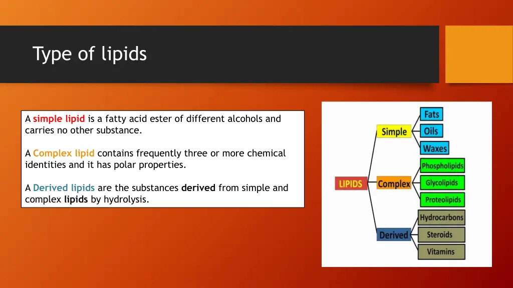 type of lipids
