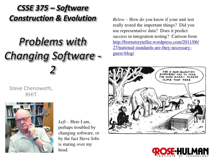 csse 375 software construction evolution