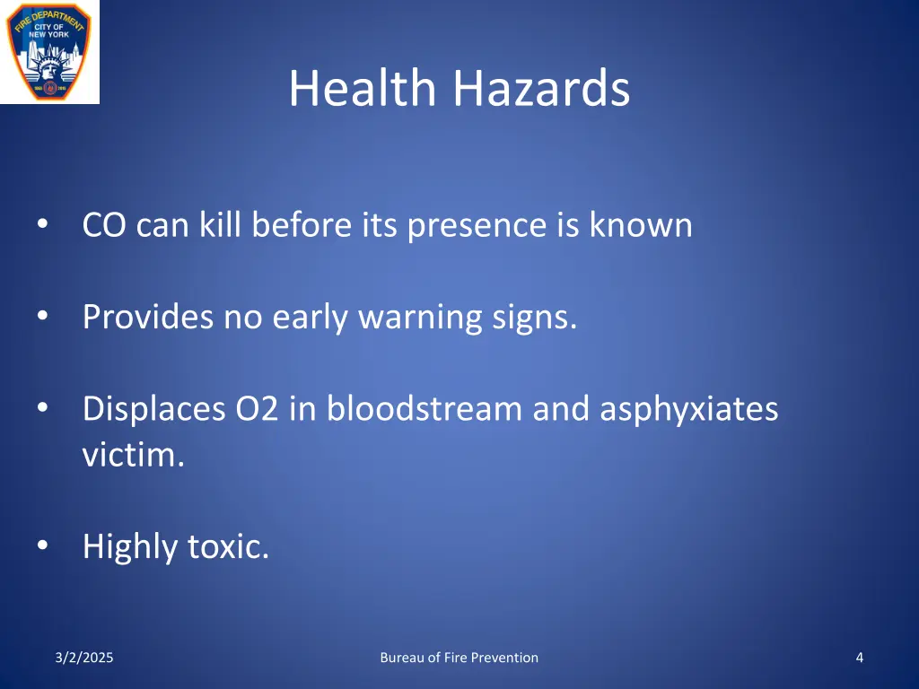 health hazards