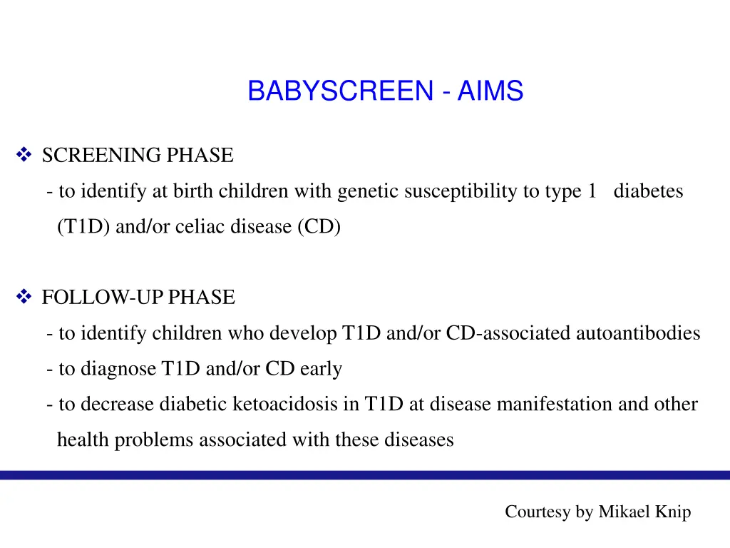 babyscreen aims
