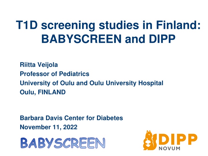 t1d screening studies in finland babyscreen