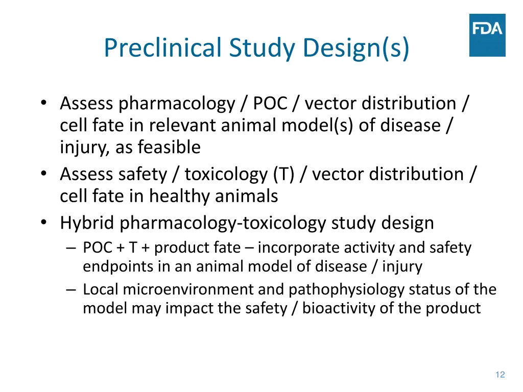 preclinical study design s