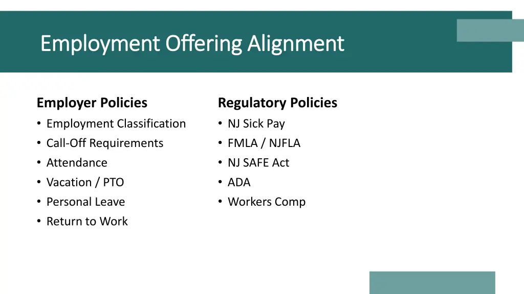 employment offering alignment employment offering 1