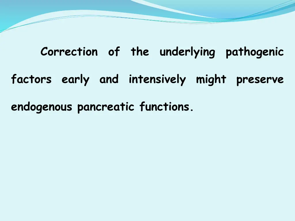 correction of the underlying pathogenic