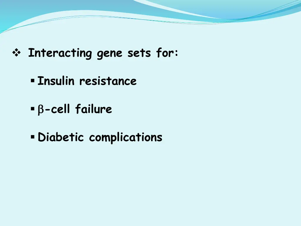 interacting gene sets for