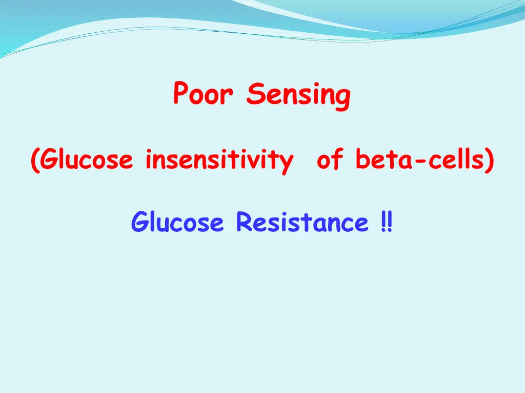poor sensing