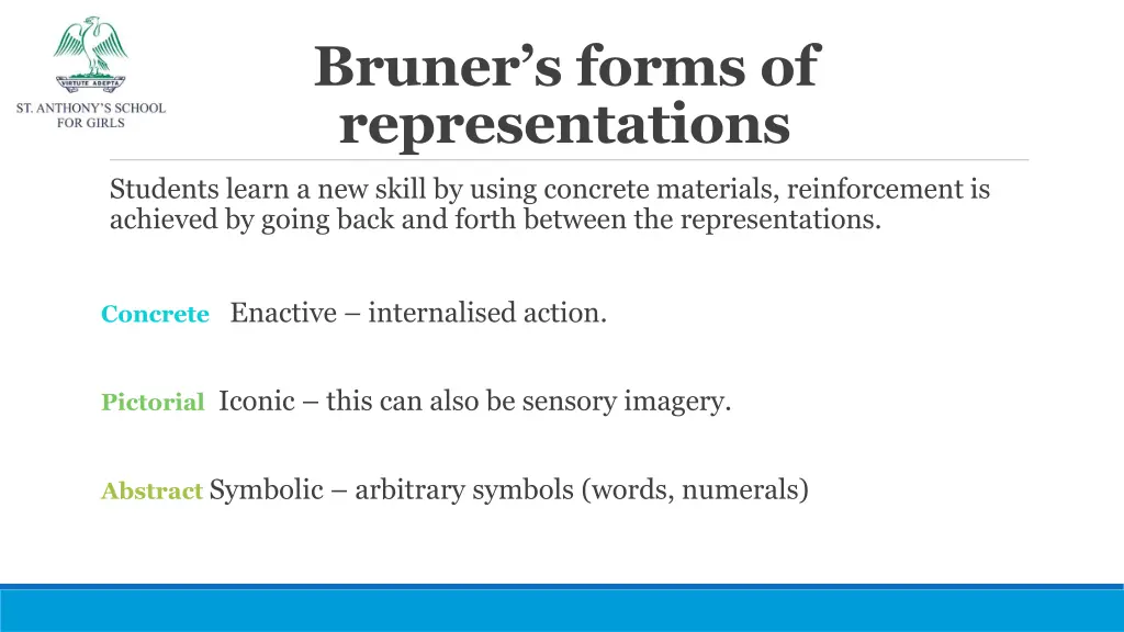 bruner s forms of representations