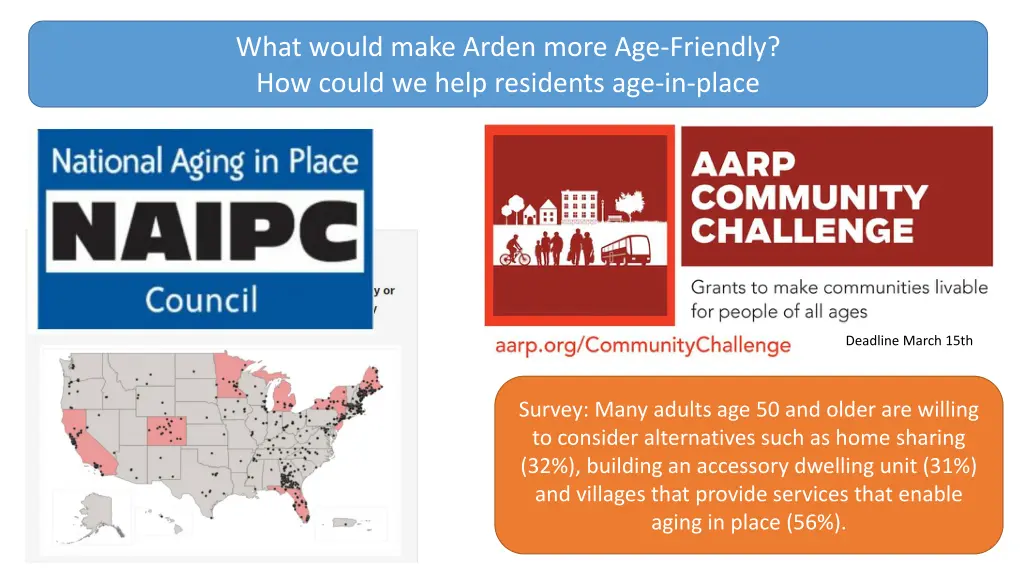 what would make arden more age friendly how could