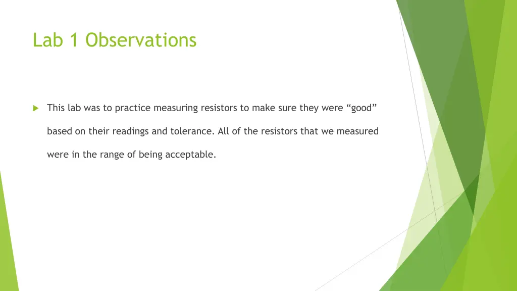 lab 1 observations