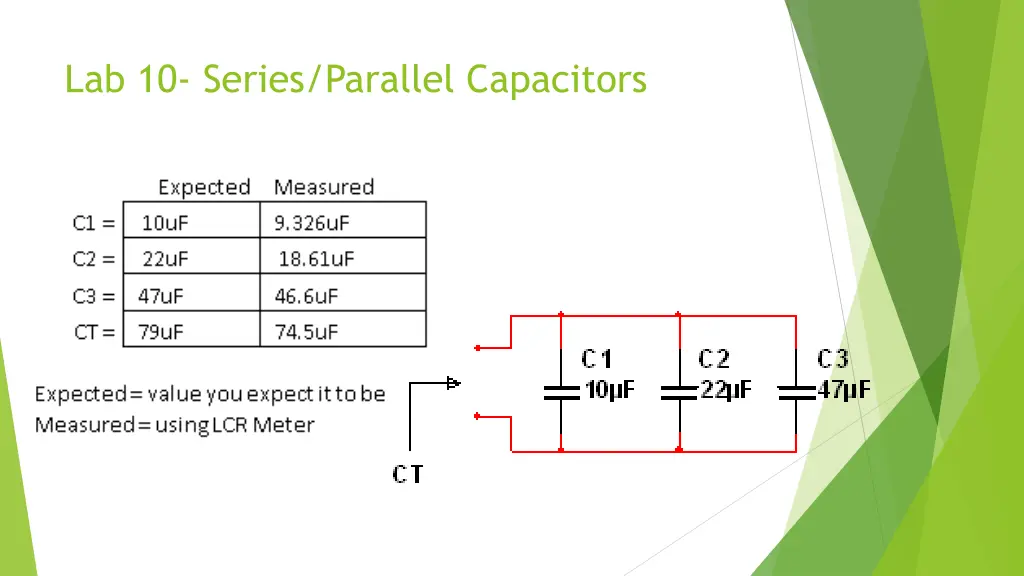 lab 10 series parallel capacitors 1