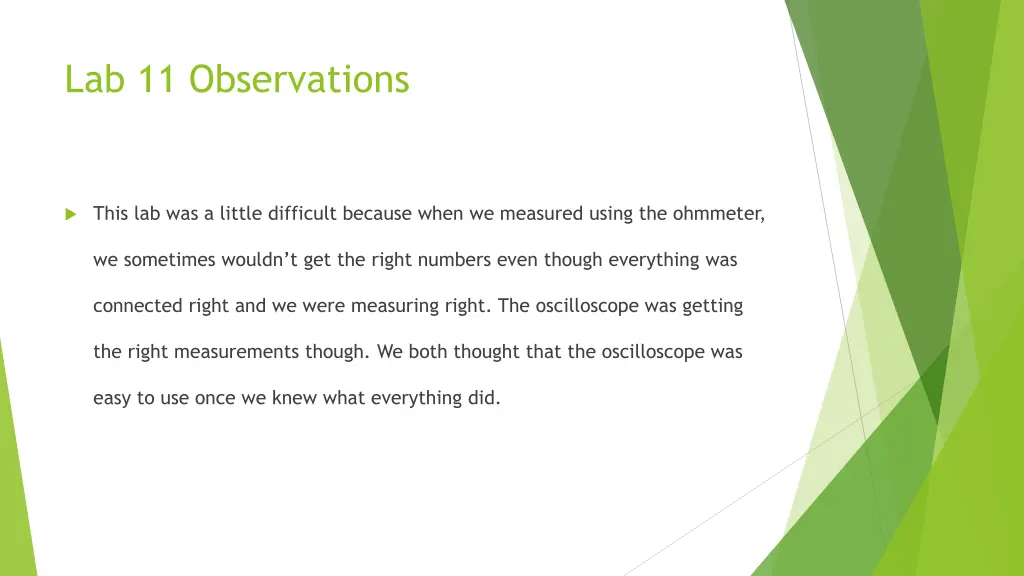 lab 11 observations