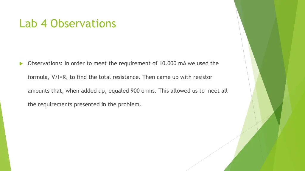 lab 4 observations