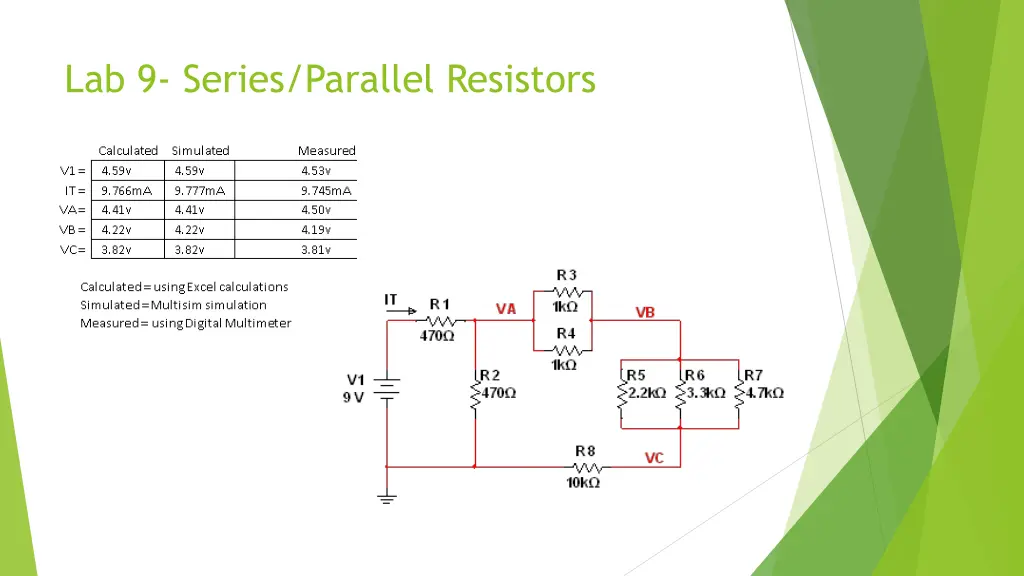 lab 9 series parallel resistors 1