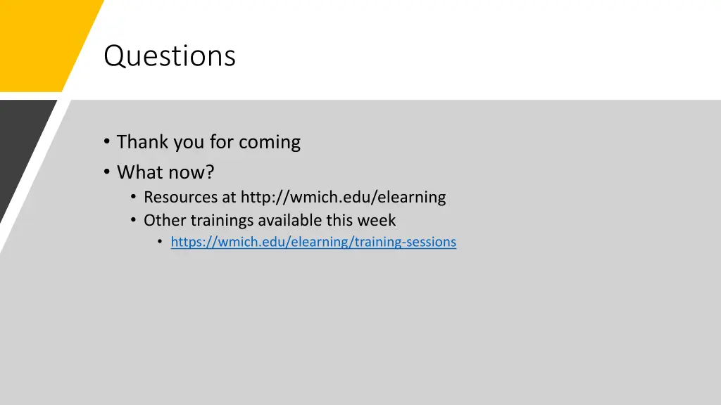 questions