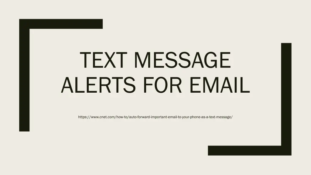 text message alerts for email