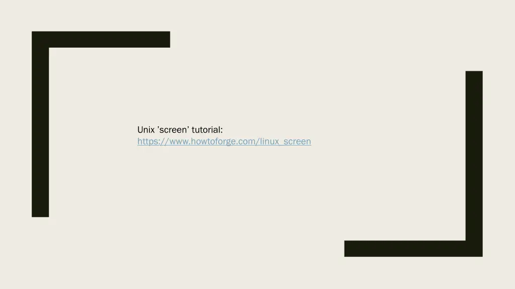 unix screen tutorial https www howtoforge