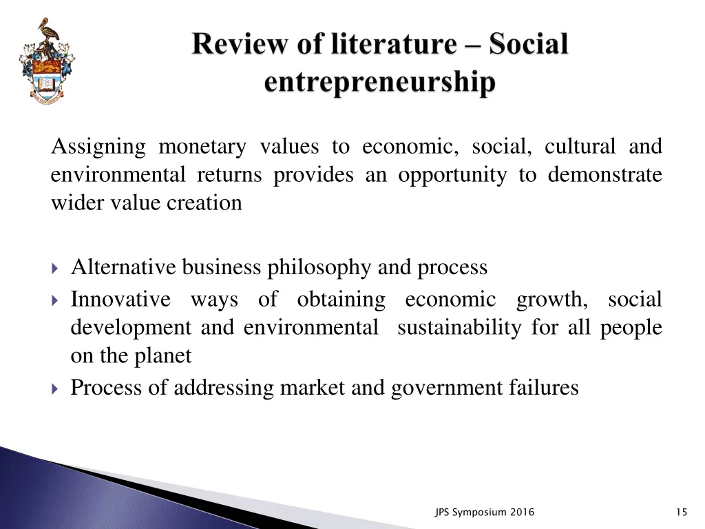 assigning monetary values to economic social