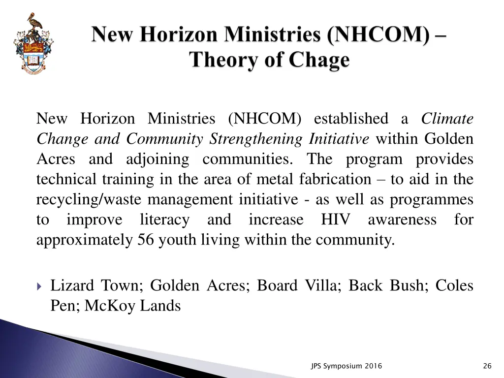 new horizon ministries nhcom established