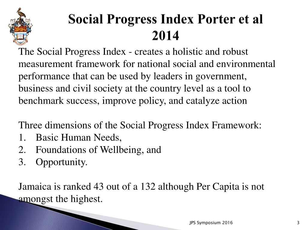 the social progress index creates a holistic