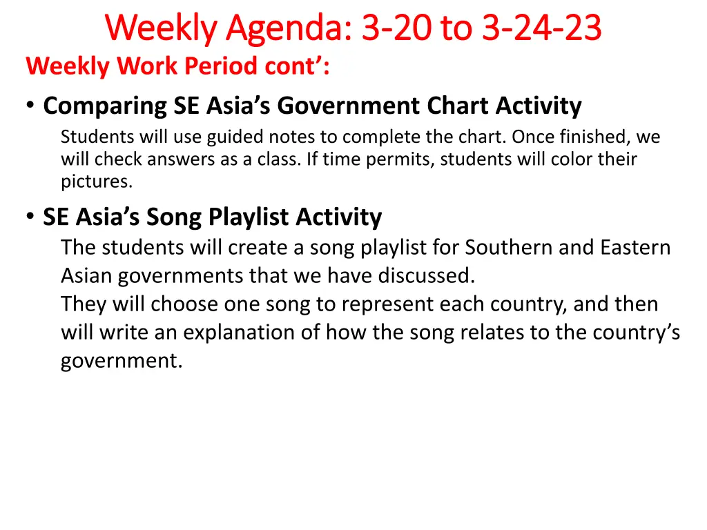 weekly agenda 3 weekly agenda 3 20 to 3 weekly 1