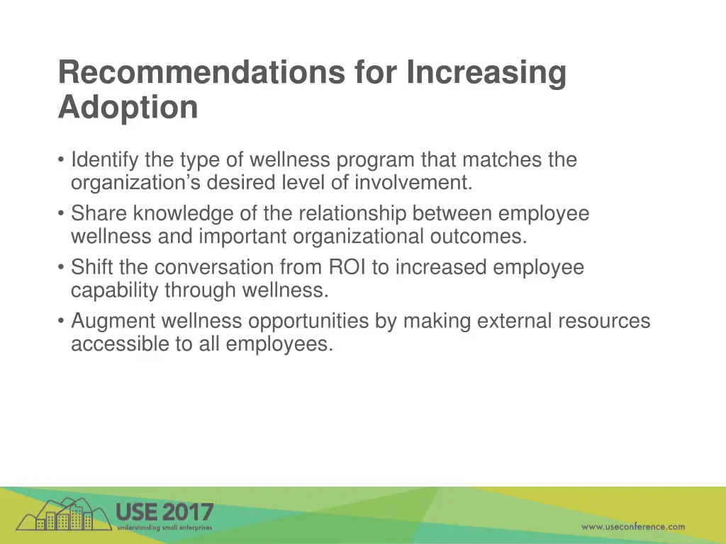 recommendations for increasing adoption