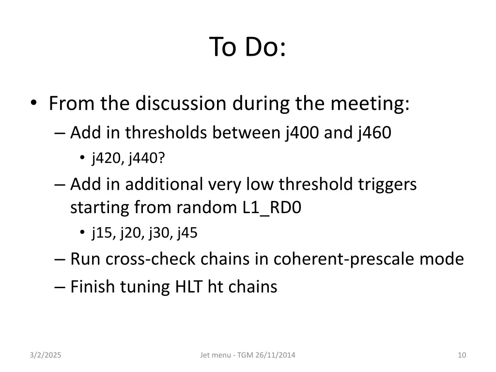 to do