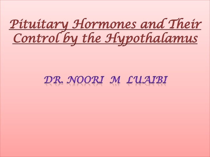 pituitary pituitary hormones and their hormones