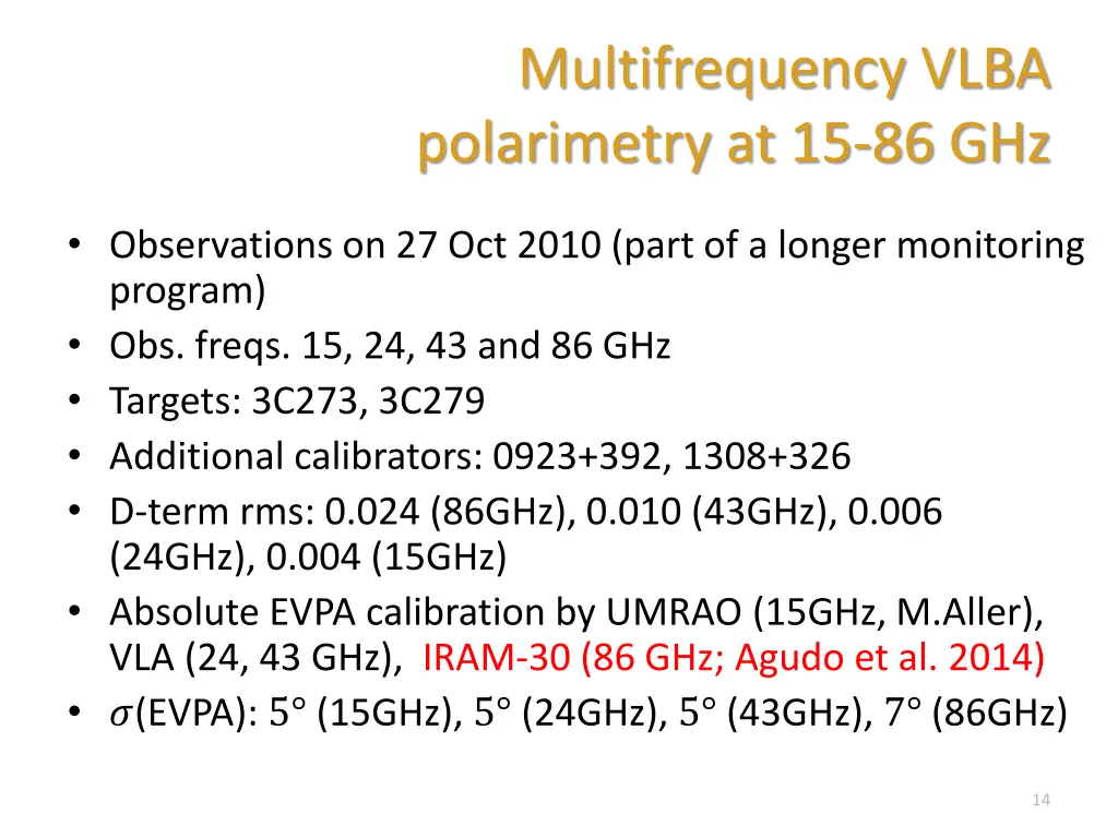 multifrequency vlba polarimetry at 15 86 ghz