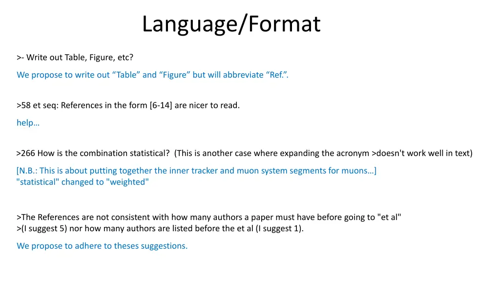 language format