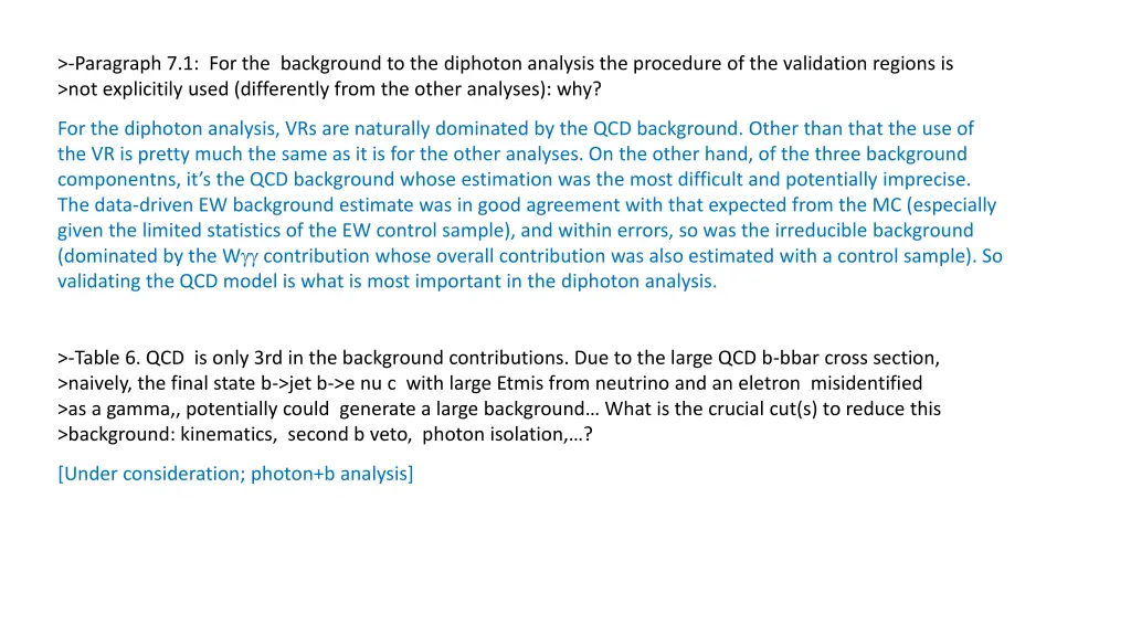 paragraph 7 1 for the background to the diphoton