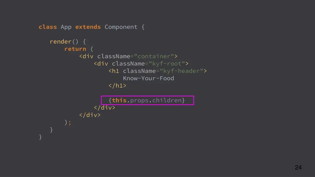 class app extends component