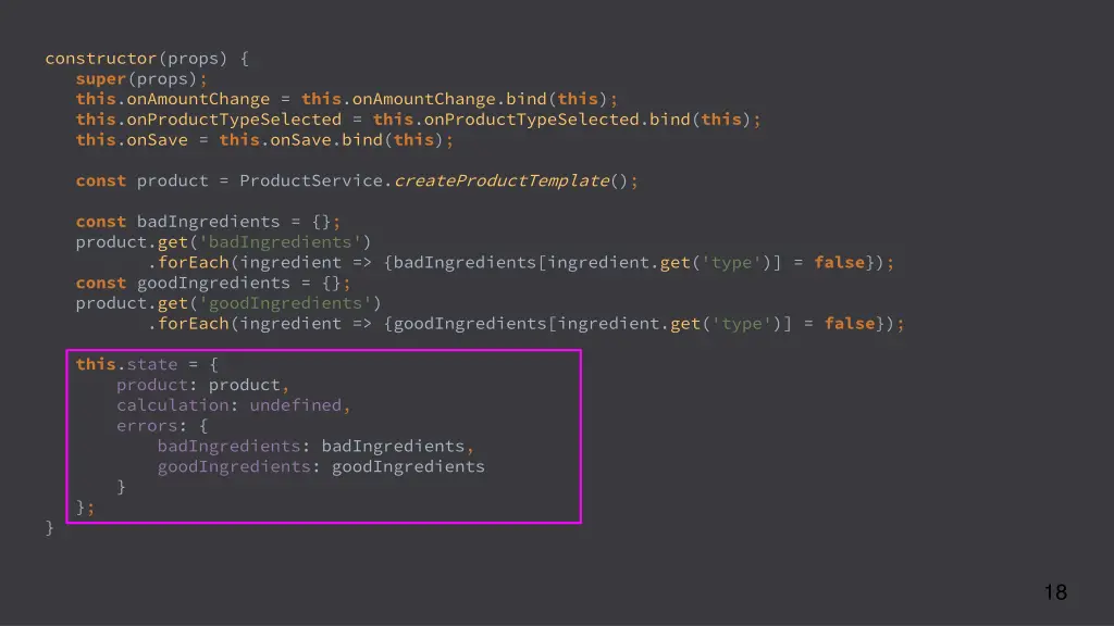 constructor props super props this onamountchange